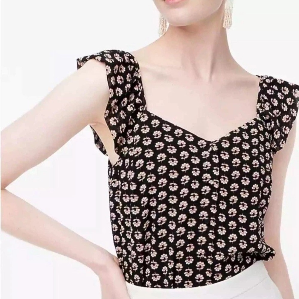 J. Crew floral top size 8